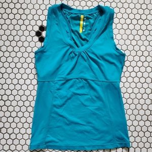 Lole blue teal sz med athletic, yoga & cycling top